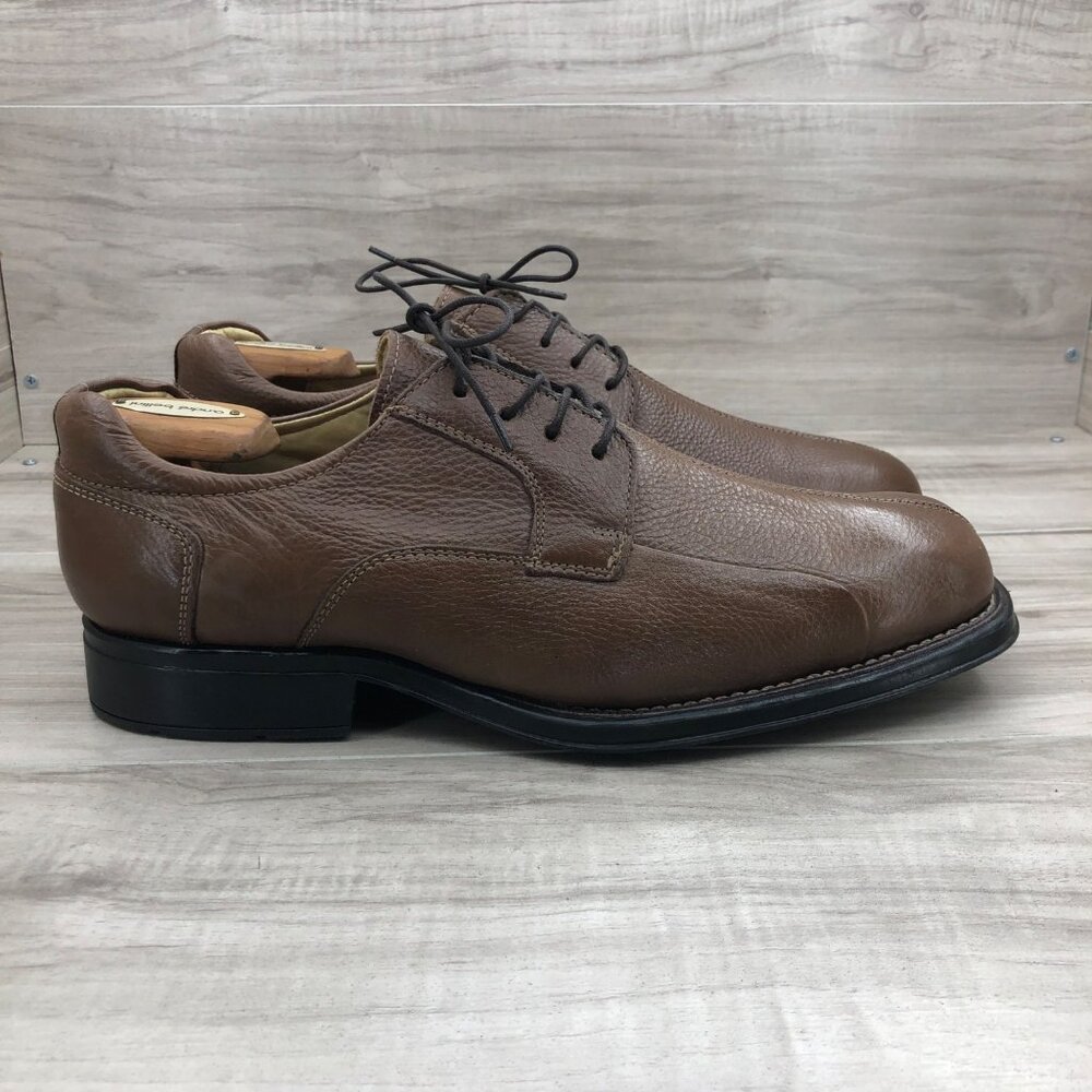 Belvedere Shoes Mens 12 EEE Baybridge Brown Leather Lace Up Derby Oxfords